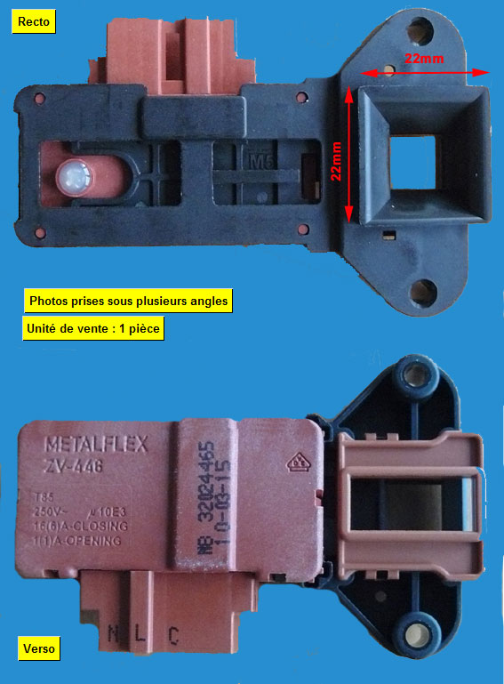 SECURITE Lave-Linge PORTE 3COSSES METALFLEX ZV-446