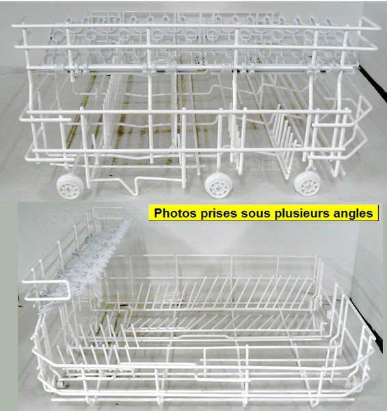 PANIER Lave-Vaisselle GRIS 6 COUVERTS 6 ROUES