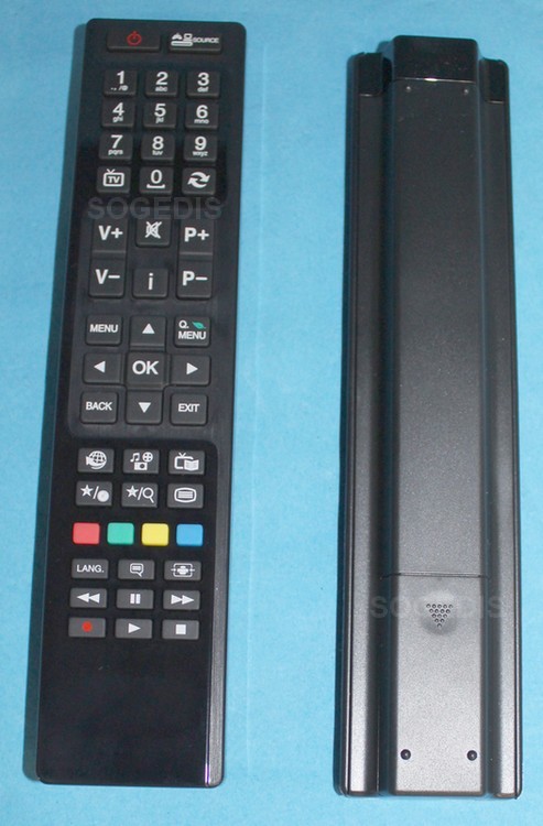 TELECOMMANDE TV RC4800 noire remplacée par blanche
