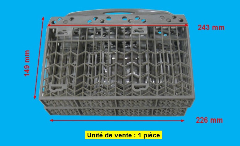 PANIER Lave-Vaisselle 8 COUVERTS  GRIS - 1