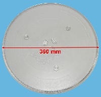 Miniature PLATEAU Micro onde TOURNANT 360mm