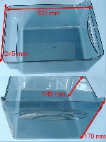 Miniature BAC Froid A LEGUMES TRANSPARENT =BLANC=EPUISE - 1