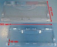 Miniature ABATTANT Froid SupÉrieur TRANSPARENT CLAIR 382*218*17 - 1