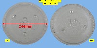 Miniature PLATEAU Micro onde TOURNANT 245mm 3 ERGOTS 6.35 piste 161/210