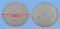 Miniature PLATEAU Micro onde TOURNANT 245mm 3 ERGOTS 6.35 piste 161/210
