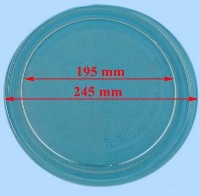 Miniature PLATEAU Micro onde 245mm PISTE 161/190MM H12MM - 1